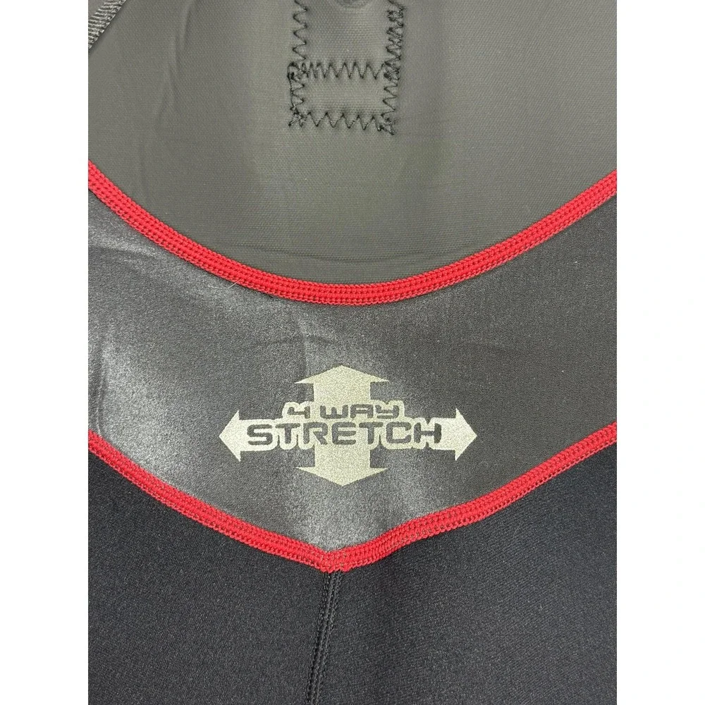 Gotcha Shorty Wetsuit Spring Suit Mens‎ Medium 2mm Neoprene Back Zip Black Red